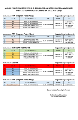 MATA KULIAH: PPN (Program Paket Niaga)