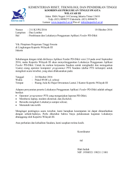 Surat Undangan PD-dikti