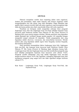 ABSTRAK Manusia merupakan sumber daya