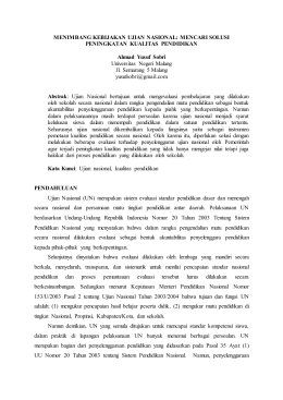 Artikel unas AY Sobri - Universitas Negeri Malang