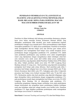 penerapan pendekatan ctl