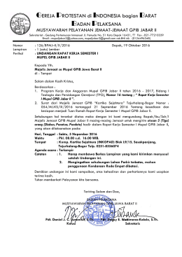 Depok, 10 Mei 2008 - GPIB Immanuel Depok