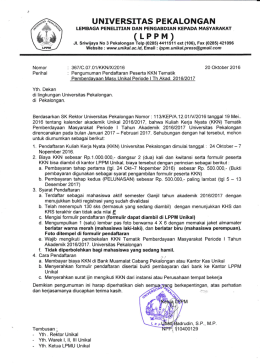 LPPM Unikal - Universitas Pekalongan