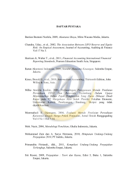 DAFTAR PUSTAKA Bastian Bustami Nurlela, 2009, Akuntansi Biaya