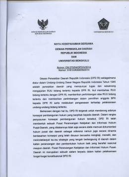 Page 1 DEWAN PERWAKILAN DAERAH REPUBLIK INDONESIA