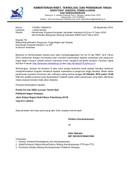 3. KJI-KBGI 2016 Penerimaan Proposal KJI ke-12 dan KGBI ke-8