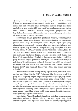Tinjauan Mata Kuliah