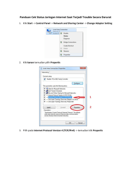 Panduan Cek Status Jaringan Internet