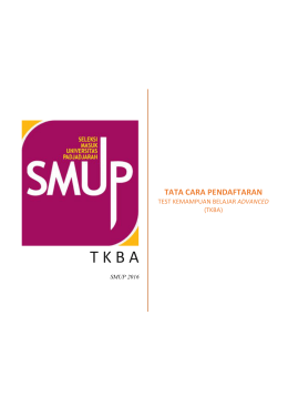 Tata cara pendaftaran TKBA
