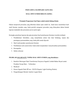 soal kimia - OSN Pertamina