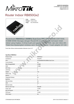 brosur - Mikrotik Indonesia