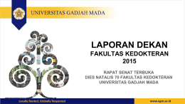 Presentasi Laporan Dekan Rapat Senat