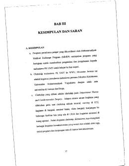 Page 1 BAB III KESIMPULAN DAN SARAN A. KESIMPULAN a