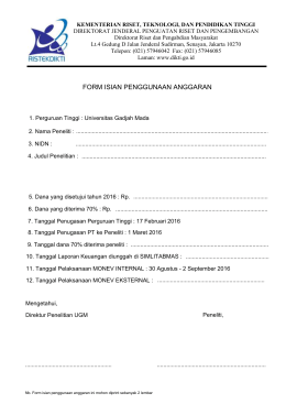 Form UGM - isian penggunaan anggaran rev 1