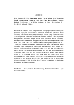 ABSTRAK Rina Widaningsih, 2016. Penerapan Model