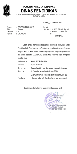 undangan-kkg-pjok-sd - Dispendik Ketenagaan Surabaya