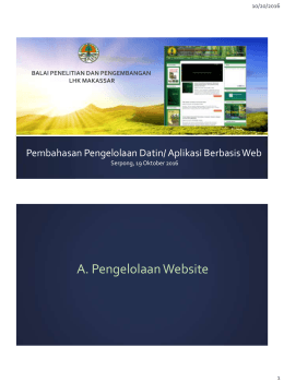 A. Pengelolaan Website