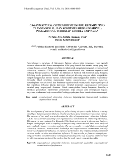6640 organizational citizenship behavior, kepemimpinan