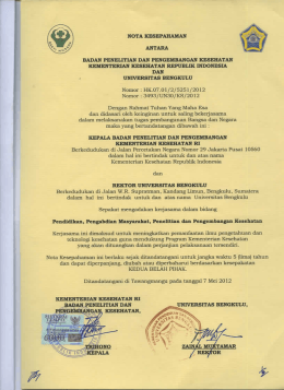 Page 1 NOTA HESEPAHAMAN ANTARA BADAN PENELITIAN DAN