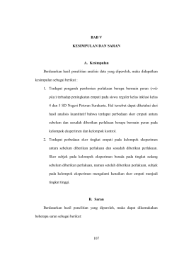 107 BAB V KESIMPULAN DAN SARAN A. Kesimpulan Berdasarkan