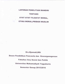 Page 1 LAPORAN PENELITIAN MANDIRI TENTANG AYATAYAT