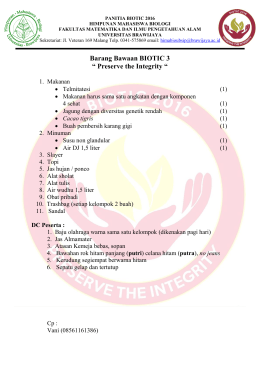 Barang Bawaan BIOTIC 3 - himabio-ub
