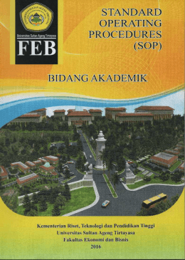(SOP) Bidang Akademik - Fakultas Ekonomi dan Bisnis