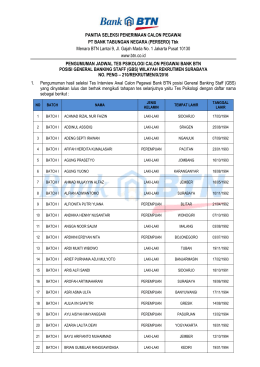 PANITIA SELEKSI PENERIMAAN CALON PEGAWAI PT