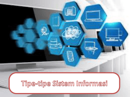 Tipe-tipe Sistem Informasi