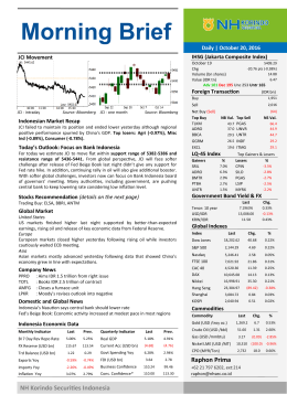 Morning Brief - NH Korindo Securities