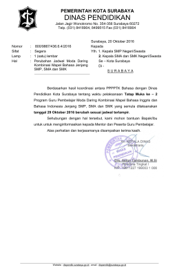 dinas pendidikan - Dispendik Ketenagaan Surabaya