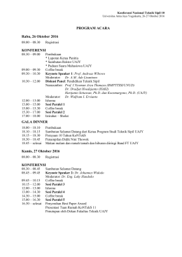 Susunan Acara Konteks 10