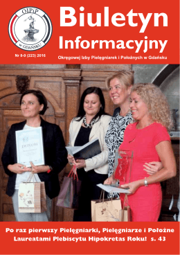 Pobierz Biuletyn Informacyjny - Okręgowa Izba Pielęgniarek i