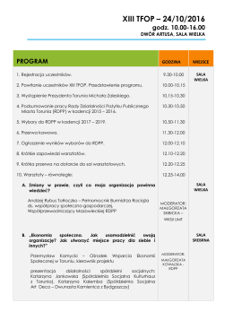 XIII TFOP – 24/10/2016