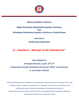 Program Konferencji wraz z zaproszeniem