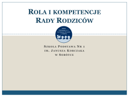 Rola i kompetencje rady rodziców