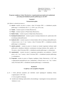 Załącznik do Uchwały nr &hellip;./&hellip;/16 Rady Gminy Marcinowice z dnia