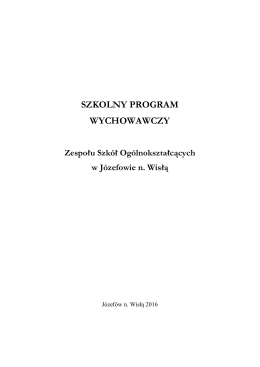 Załącznik nr 1 - Zespół Szkół Ogólnokształcących w Józefowie n.Wisłą