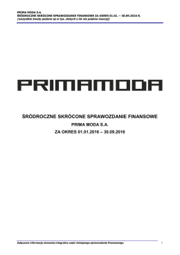 śródroczne skrócone sprawozdanie finansowe