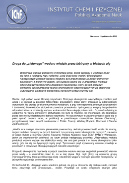 Instytut Chemii Fizycznej Polskiej Akademii Nauk