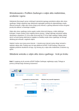 Odpisy aktów z Urzędu Stanu Cywilnego w