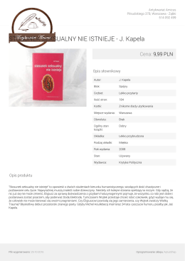 STOSUNEK SEKSUALNY NIE ISTNIEJE