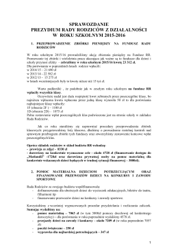 Sprawozdanie 2015/2016