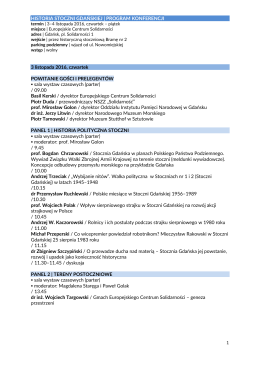 HISTORIA STOCZNI GDAŃSKIEJ - Europejskie Centrum Solidarności