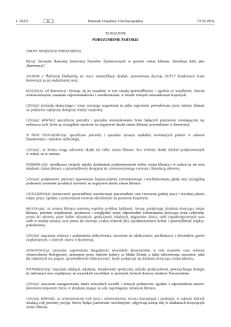 porozumienie paryskie