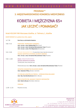 Program Konferencji - Polityka Zdrowotna