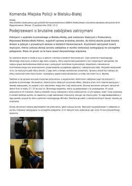 Generuj PDF - Komenda Miejska Policji w Bielsku