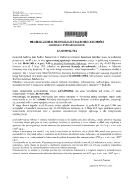 EGZEKUCJA UPROSZCZONA - 18-10-2016 r.