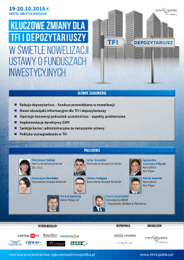 w świetle nowelizacji ustawy o funduszach