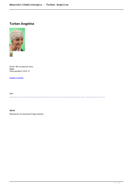 Amazonki/chemioterapia : Turban Angelina